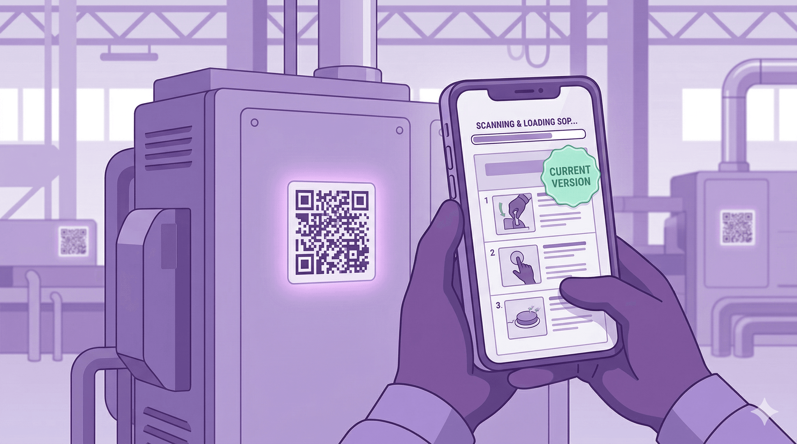 QR-Code-basierte Arbeitsanweisungen: SOPs direkt an der Maschine